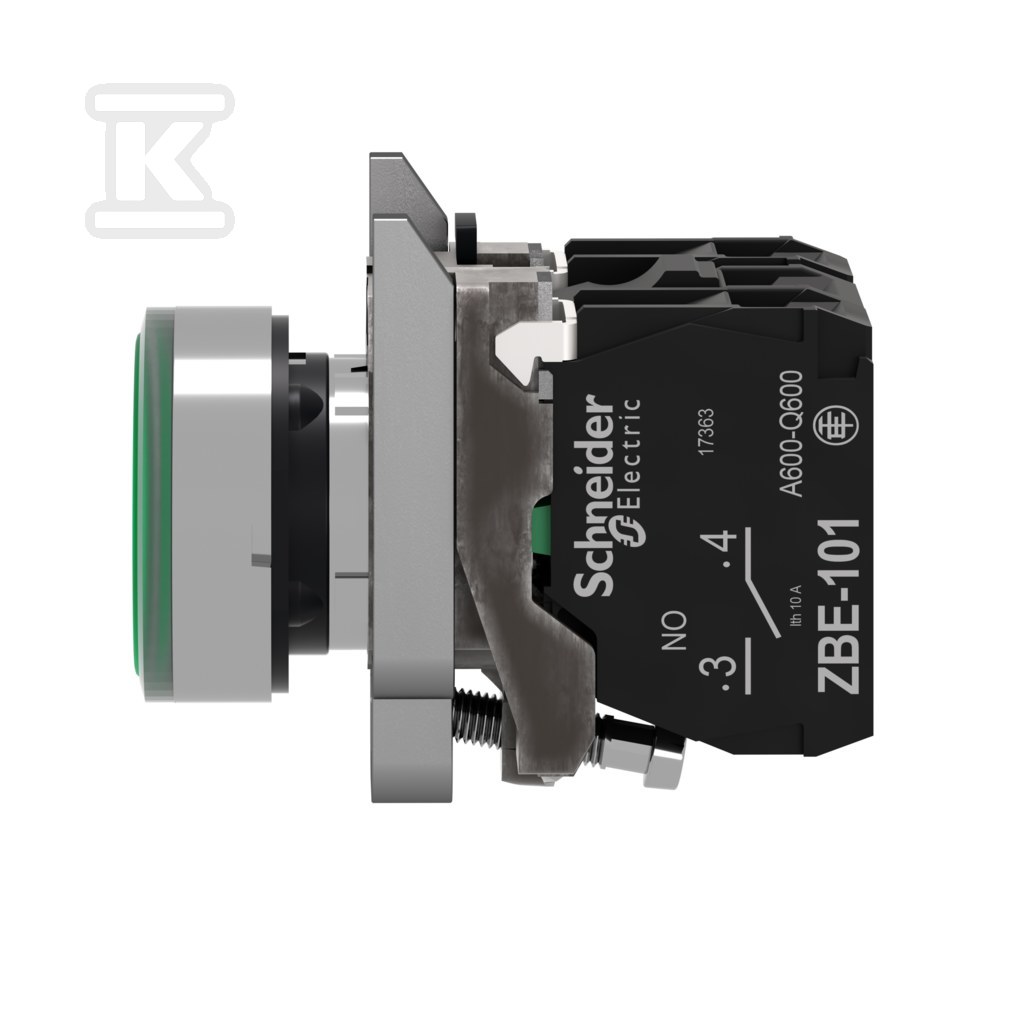 Przycisk kryty podświetlany LED NO+NZ - XB4BW33B5